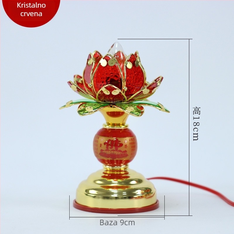 Električna lotus lampa za oltar s Guanyin svjetlom
