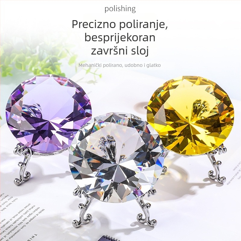 Proziran šareni kristalni dijamant — kreativni ukras za dom, kristalni ukras za DIY i dar