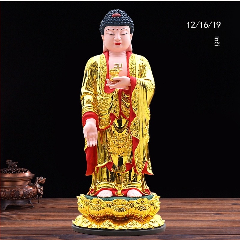 Amitabha Buddha stojeća statua od smole