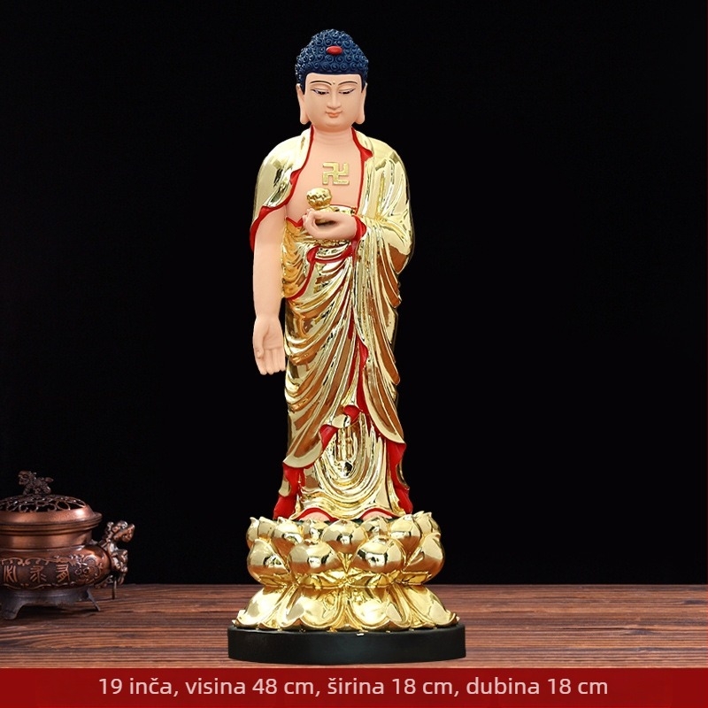 Amitabha Buddha stojeća statua od smole