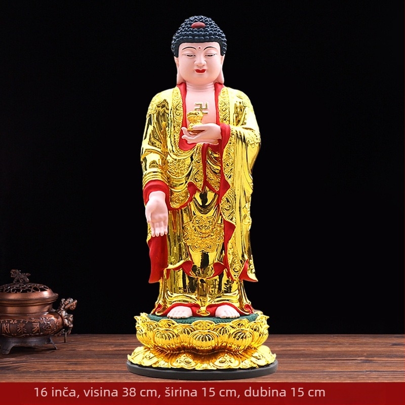 Amitabha Buddha stojeća statua od smole