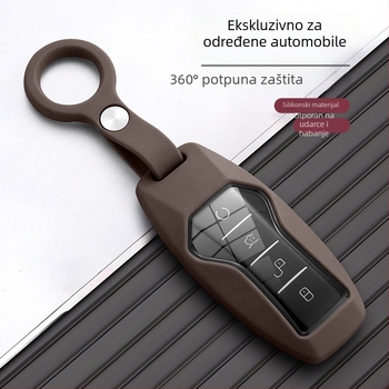 Silikonska zaštita za ključ BYD Seagull s dizajnom dupina, kompatibilno s Han, Qin Plus, Song Plus, Song Pro, Yuan Up, Seal i Magotan – ključni privjesak