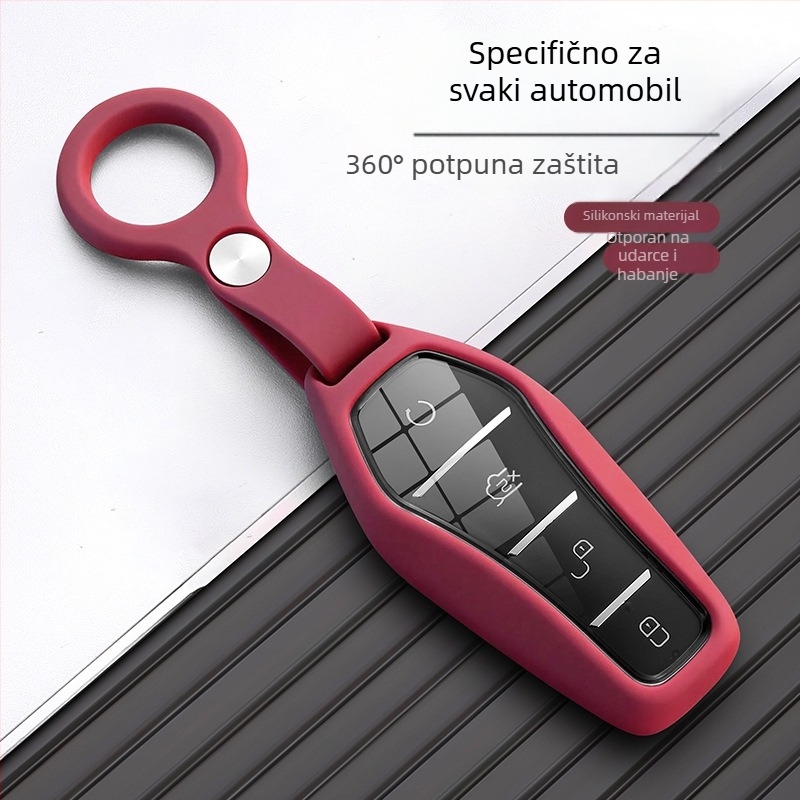 Silikonska zaštita za ključ BYD Seagull s dizajnom dupina, kompatibilno s Han, Qin Plus, Song Plus, Song Pro, Yuan Up, Seal i Magotan – ključni privjesak