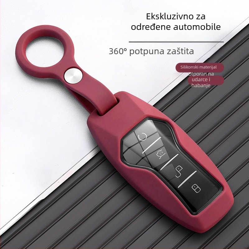 Silikonska zaštita za ključ BYD Seagull s dizajnom dupina, kompatibilno s Han, Qin Plus, Song Plus, Song Pro, Yuan Up, Seal i Magotan – ključni privjesak