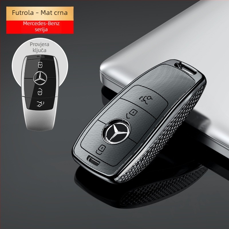 Kućište za ključ Mercedes-Benz za E-klasu, C-klasu, E300L, C260L, GLE350, GEL450, C200 — elegantno kućište za muškarce i žene