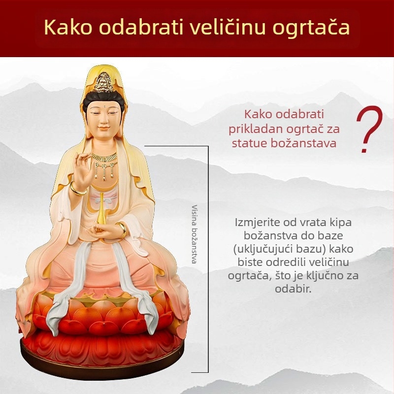 Statua Bodhisattva Avalokitesvara s odijelom i plaštem; Statua Bodhisattva Ksitigarbha s plaštem i šalom; Budistička odjeća