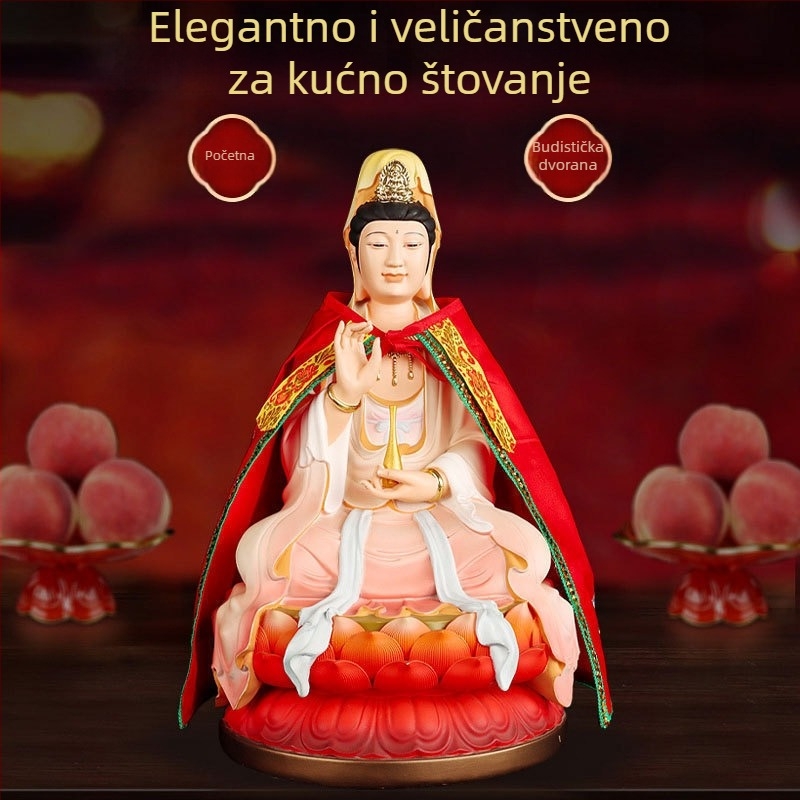 Statua Bodhisattva Avalokitesvara s odijelom i plaštem; Statua Bodhisattva Ksitigarbha s plaštem i šalom; Budistička odjeća
