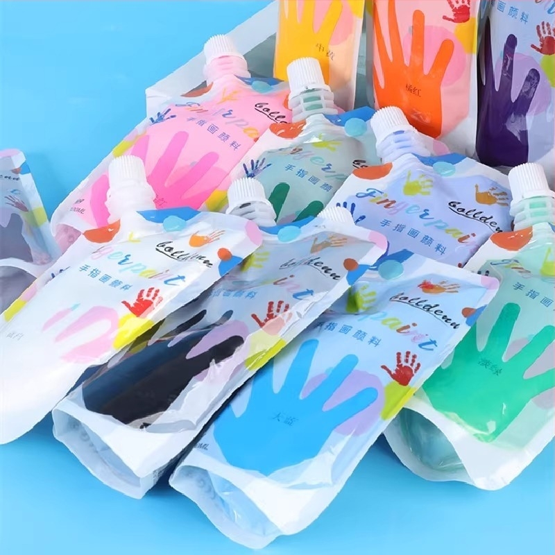 Dječji set gouache boja, 12 boja, perivo vodom, crtanje prstima