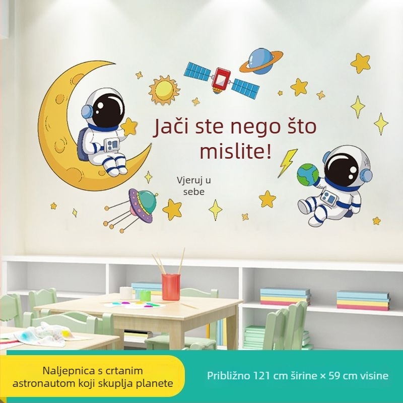 Motivacijski zidni natpisi za učenje i samoljepljiva tapeta za studentsku sobu