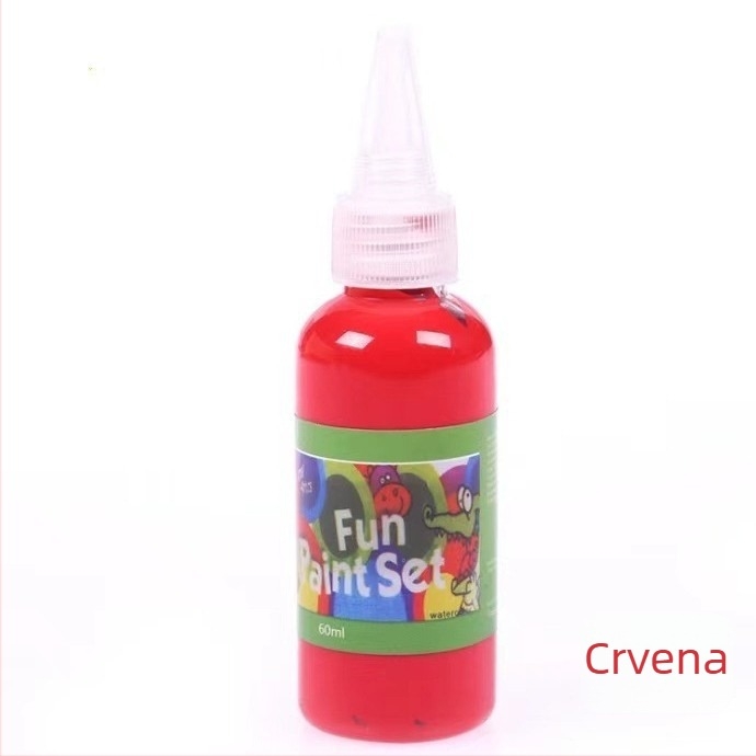 60 ml dječji set akvarelnih boja za prstno slikanje, 12 boja