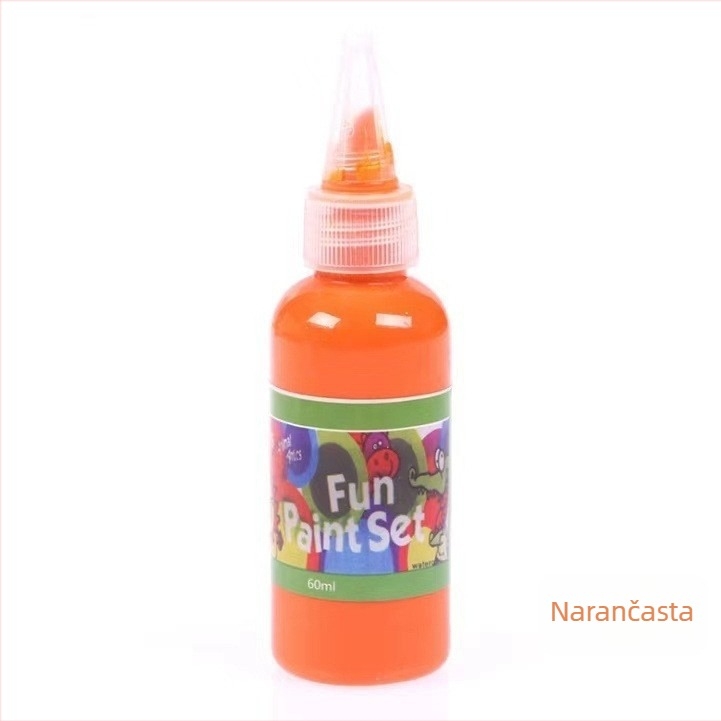 60 ml dječji set akvarelnih boja za prstno slikanje, 12 boja