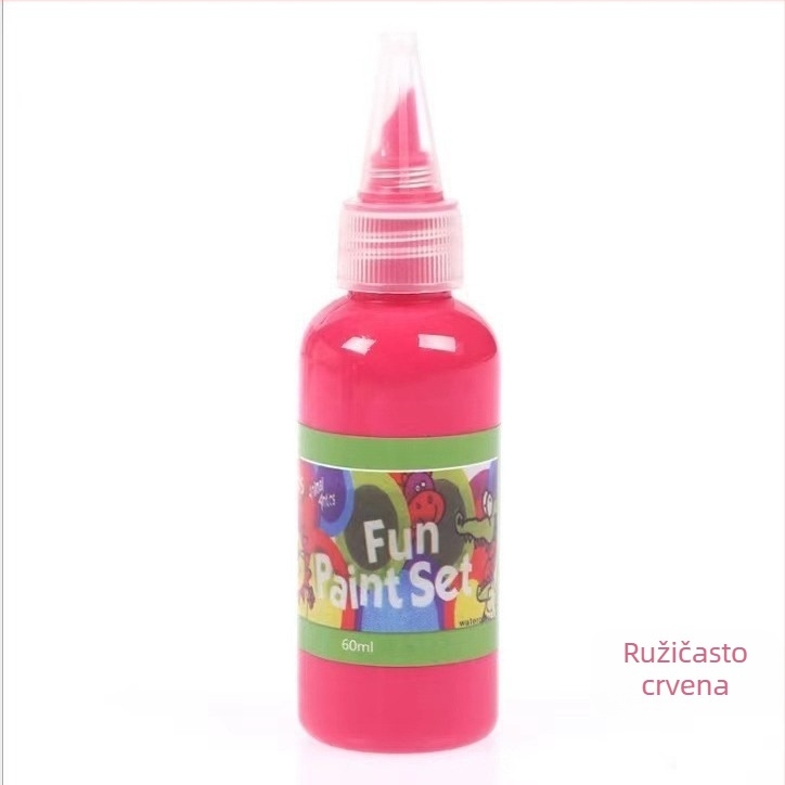 60 ml dječji set akvarelnih boja za prstno slikanje, 12 boja