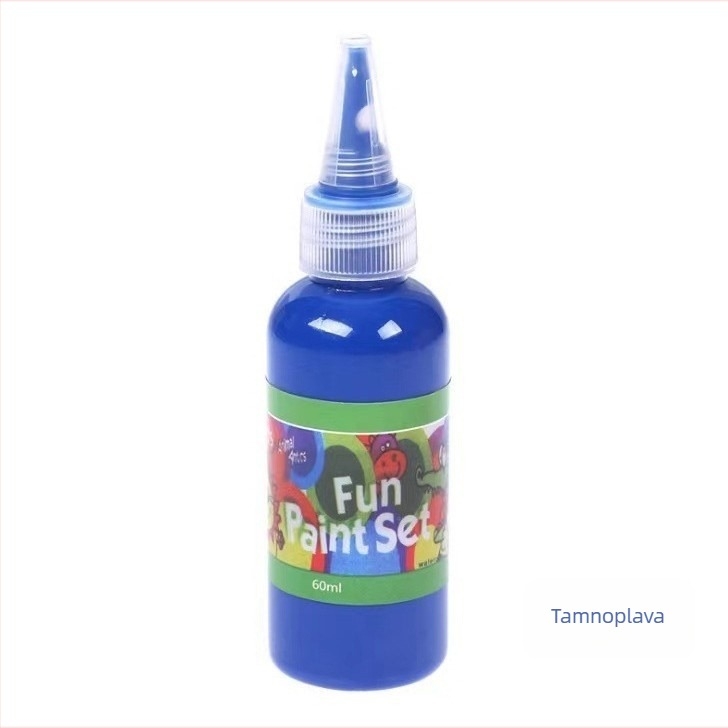 60 ml dječji set akvarelnih boja za prstno slikanje, 12 boja