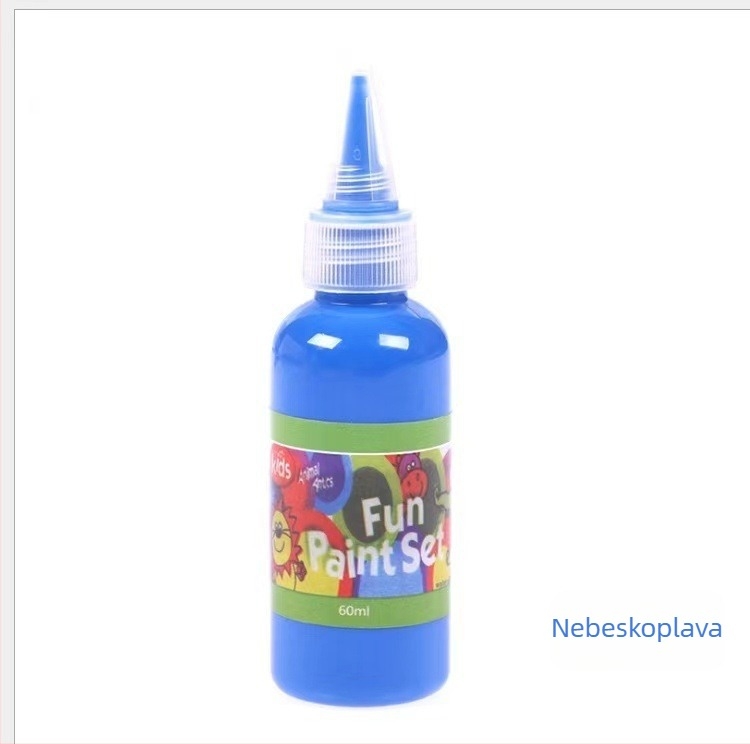 60 ml dječji set akvarelnih boja za prstno slikanje, 12 boja