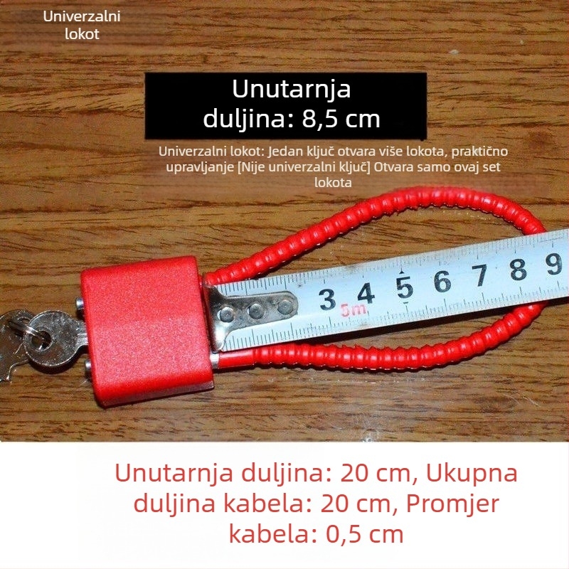 Brava od čeličnog užeta za ormariće i arhive