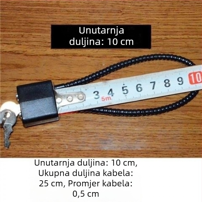 Brava od čeličnog užeta za ormariće i arhive
