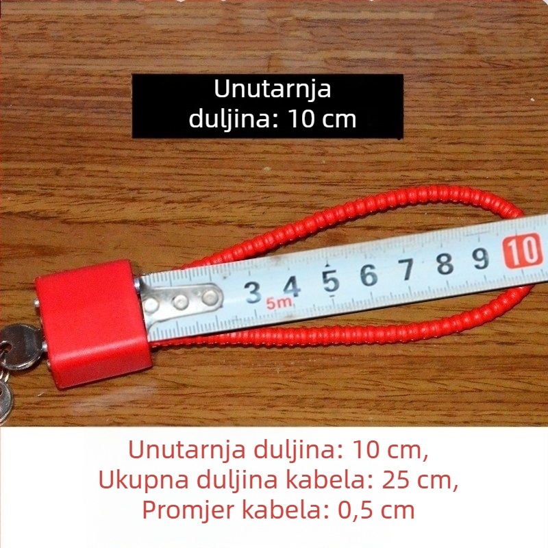 Brava od čeličnog užeta za ormariće i arhive