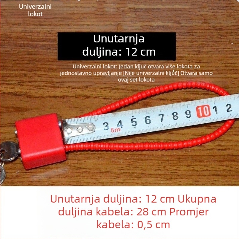 Brava od čeličnog užeta za ormariće i arhive