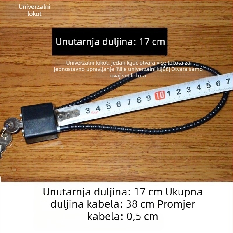 Brava od čeličnog užeta za ormariće i arhive
