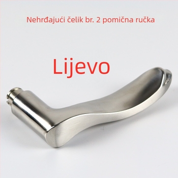 Nehrđajući čelična kvaka za protuprovalna vrata, pribor za bravu, ručica od cinkovog legura
