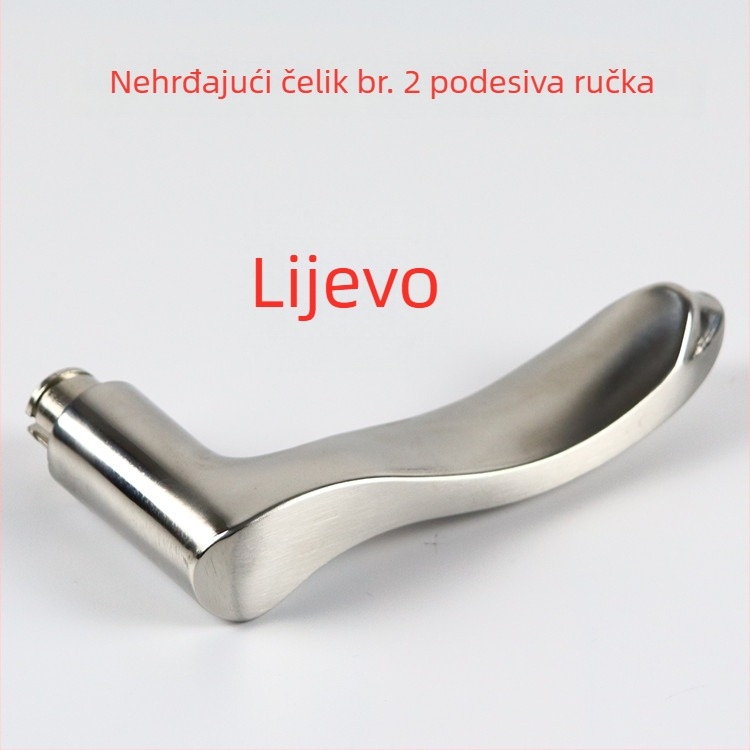 Nehrđajući čelična kvaka za protuprovalna vrata, pribor za bravu, ručica od cinkovog legura