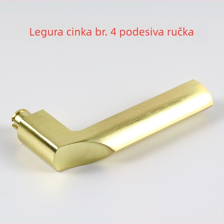 Nehrđajući čelična kvaka za protuprovalna vrata, pribor za bravu, ručica od cinkovog legura