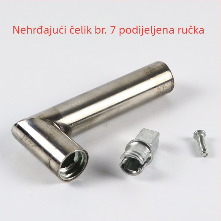 Nehrđajući čelična kvaka za protuprovalna vrata, pribor za bravu, ručica od cinkovog legura