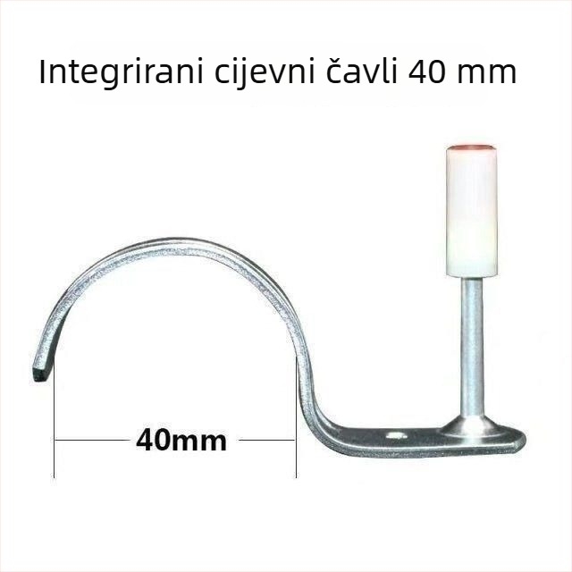 M8 univerzalni pneumatski čavli za strop s držačima cijevi 20/25 mm i držačima za kabel – integrirani stropni nosači