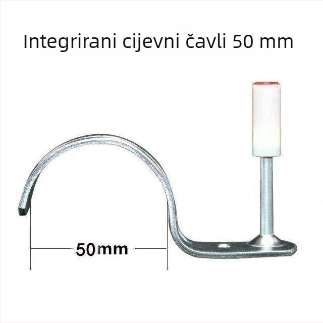 M8 univerzalni pneumatski čavli za strop s držačima cijevi 20/25 mm i držačima za kabel – integrirani stropni nosači