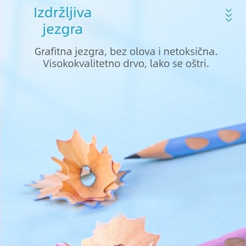 Maped olovka s trokutastim gripom HB/2B za učenike – vježba pisanja