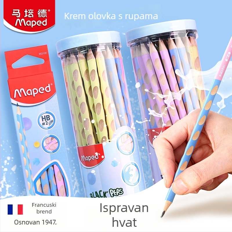 Maped olovka s trokutastim gripom HB/2B za učenike – vježba pisanja
