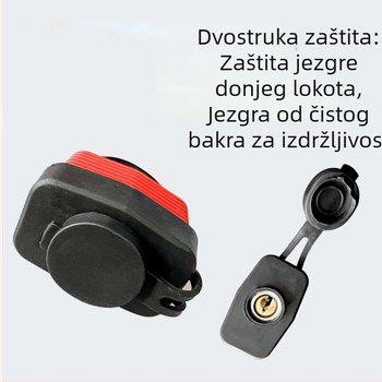 Vodootporna brava s kućištem za vanjsku upotrebu, zaštita od krađe za skladište tereta, balkon i prozor