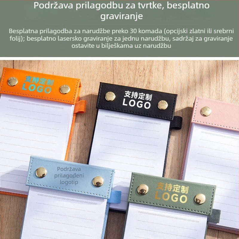 A6 prijenosna debela bilježnica s odvojivim ljepljivim bilješkama i zamjenjivim papirom, mali notes
