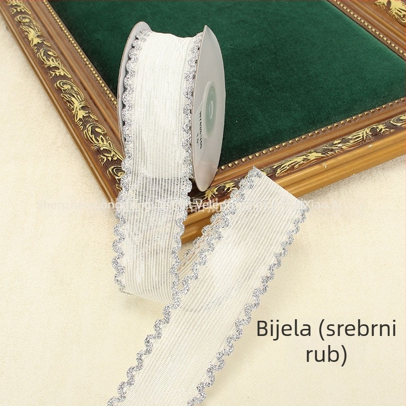 4 cm valovita čipkasta mrežasta vrpca za odjeću – ručna izrada, DIY Lolita mašna