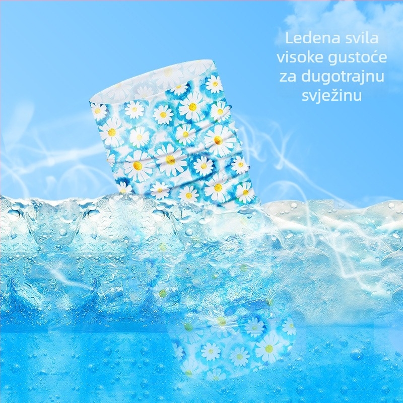 Integrirana kapa i šal za ljetnu zaštitu od sunca, šal za lice i vrat za vožnju biciklom