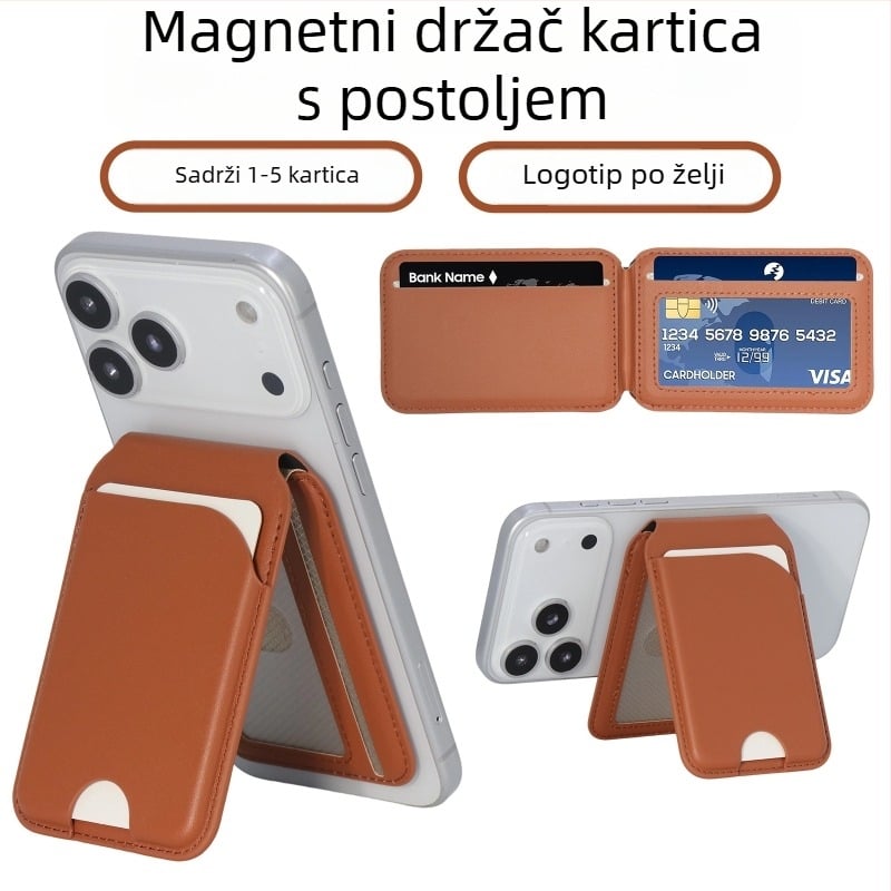 Apple MagSafe držač kartica od PU kože, preklopna futrola i magnetsko postolje