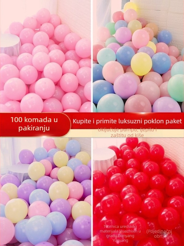 Dječji baloni u obliku macarona, bez mirisa, debeli, dekorativni za proslavu rođendana, ružičasti i raznih boja