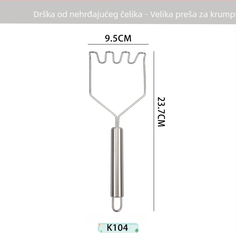 Set kuhinjskih alata od nehrđajućeg čelika, odvajač jaja, sito za brašno, mali alati, rezač pizze, četkica za ulje, cjedilo za ulje i set cjedila