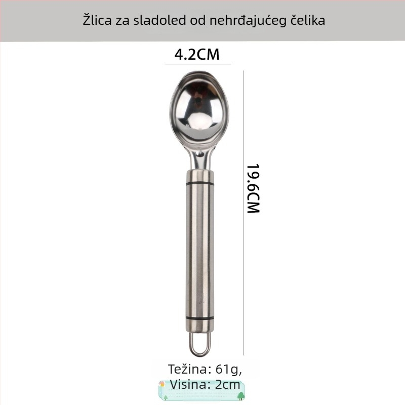 Set kuhinjskih alata od nehrđajućeg čelika, odvajač jaja, sito za brašno, mali alati, rezač pizze, četkica za ulje, cjedilo za ulje i set cjedila