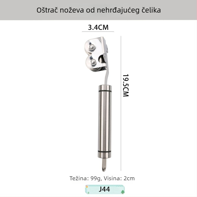 Set kuhinjskih alata od nehrđajućeg čelika, odvajač jaja, sito za brašno, mali alati, rezač pizze, četkica za ulje, cjedilo za ulje i set cjedila