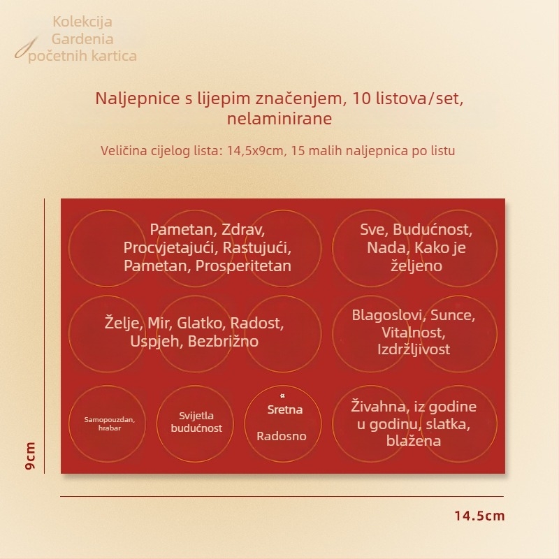 Dopamine kružna etiketa za rođendan – slatka crtana kartica za proslavu bebe