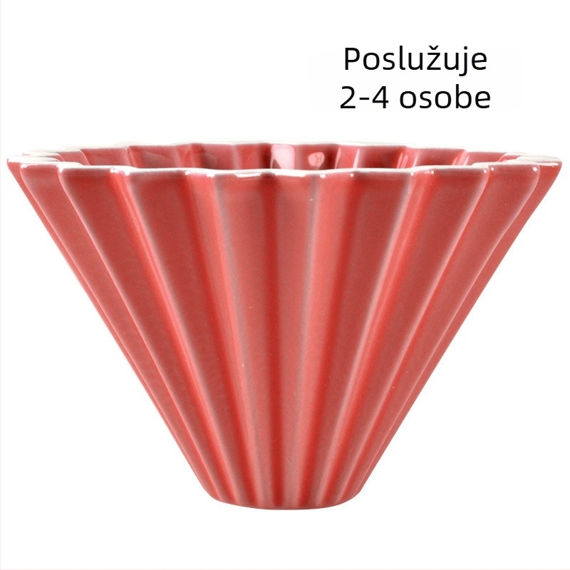 Origami keramički filtr za kavu s bazom – prenosni drip filtr za pripremu kave