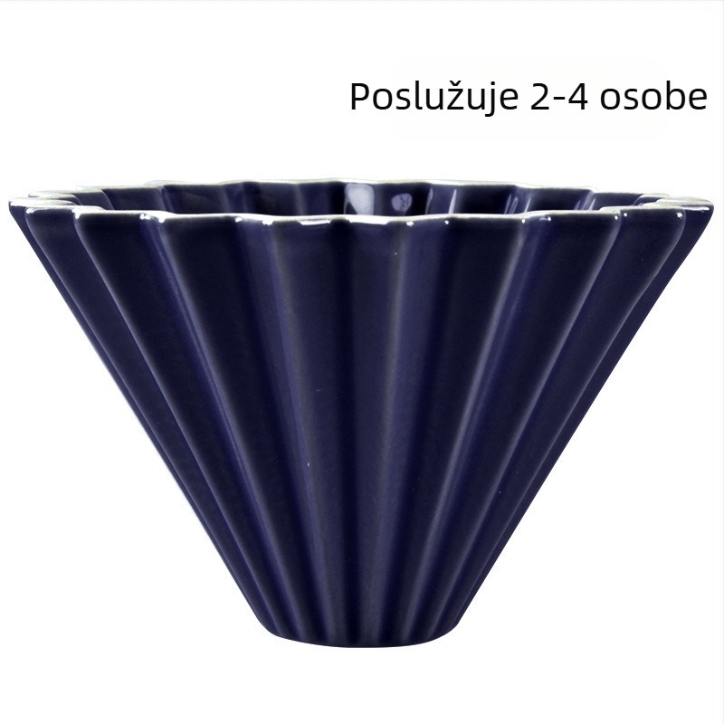 Origami keramički filtr za kavu s bazom – prenosni drip filtr za pripremu kave