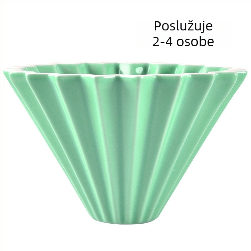 Origami keramički filtr za kavu s bazom – prenosni drip filtr za pripremu kave