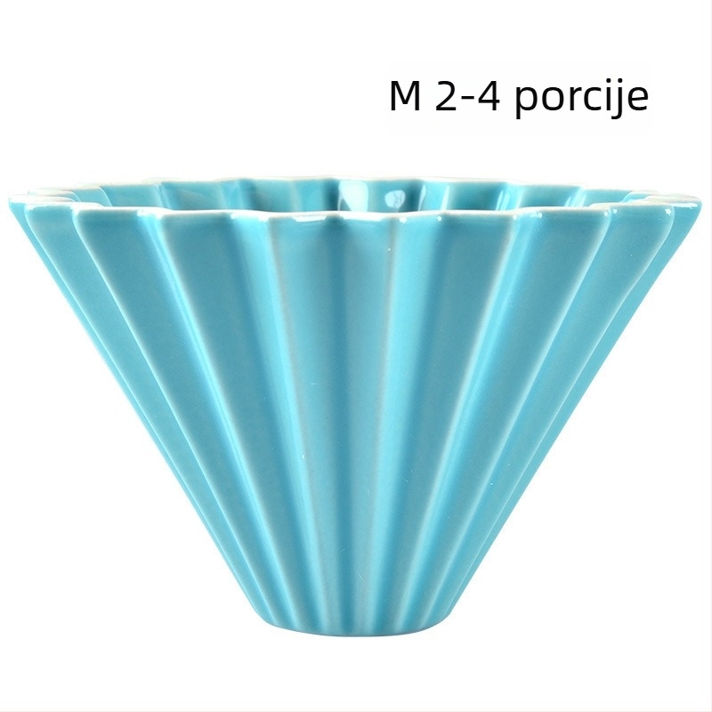Origami keramički filtr za kavu s bazom – prenosni drip filtr za pripremu kave