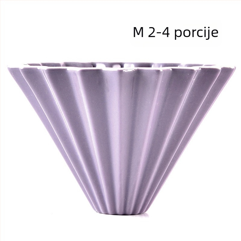 Origami keramički filtr za kavu s bazom – prenosni drip filtr za pripremu kave