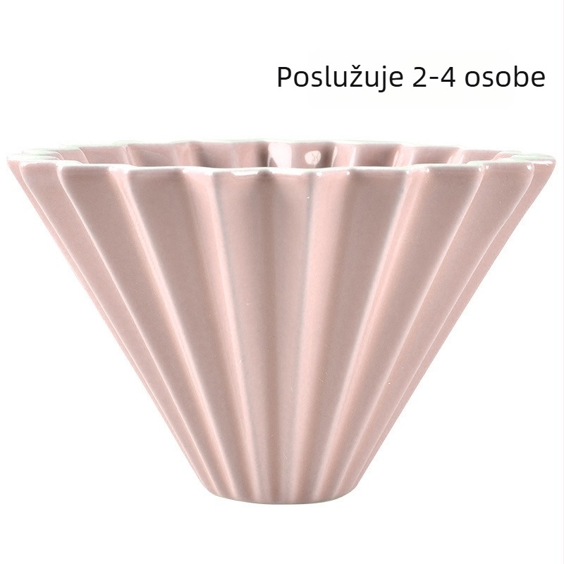 Origami keramički filtr za kavu s bazom – prenosni drip filtr za pripremu kave