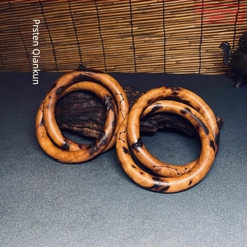 Jujube drvo Qiankun Circle Yin-Yang prsten s privjeskom i narukvicom – taoistički ritualni alat