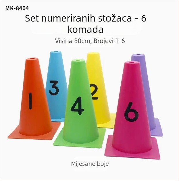 23 cm digitalna orientacijska podloga s slovima, protuklizna za trening nogometa u vrtiću i senzorna integracija s preprekama