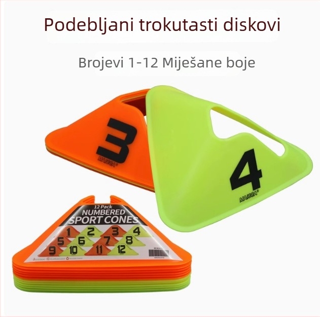 23 cm digitalna orientacijska podloga s slovima, protuklizna za trening nogometa u vrtiću i senzorna integracija s preprekama